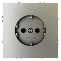 Розетка 1-м СП S70 16А с заземл. механизм шелк Voltum VLS040104 ТехноИмпульс