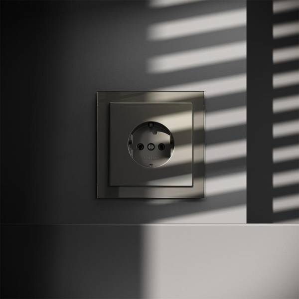 Розетка 1-м СП S70 16А с заземл. механизм шелк Voltum VLS040104 ТехноИмпульс