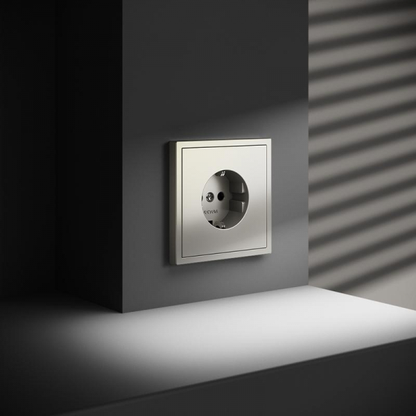 Розетка 1-м СП S70 16А с заземл. механизм шелк Voltum VLS040104 ТехноИмпульс