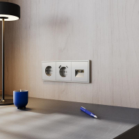 Розетка 1-м СП S70 16А с заземл. механизм шелк Voltum VLS040104 ТехноИмпульс