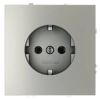 Розетка 1-м СП S70 16А с заземл. механизм сталь Voltum VLS040105 ТехноИмпульс