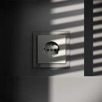 Розетка 1-м СП S70 16А с заземл. механизм сталь Voltum VLS040105 ТехноИмпульс