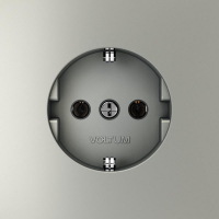 Розетка 1-м СП S70 16А с заземл. механизм сталь Voltum VLS040105 ТехноИмпульс