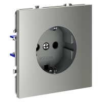 Розетка 1-м СП S70 16А с заземл. механизм сталь Voltum VLS040105 ТехноИмпульс