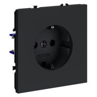 Розетка 1-м СП S70 16А с заземл. механизм графит Voltum VLS040107 ТехноИмпульс