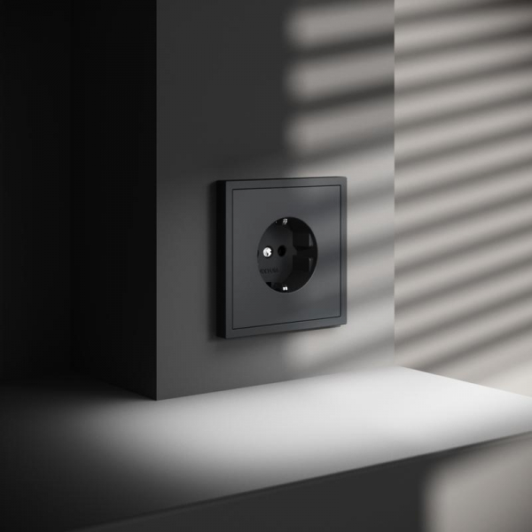Розетка 1-м СП S70 16А с заземл. механизм графит Voltum VLS040107 ТехноИмпульс