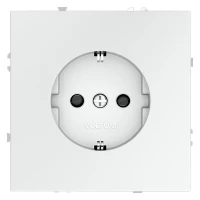 Розетка 1-м СП S70 16А с заземл. защ. шторки механизм бел. матов. Voltum VLS040202 ТехноИмпульс