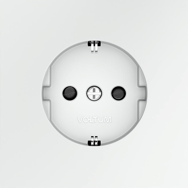 Розетка 1-м СП S70 16А с заземл. защ. шторки механизм бел. матов. Voltum VLS040202 ТехноИмпульс