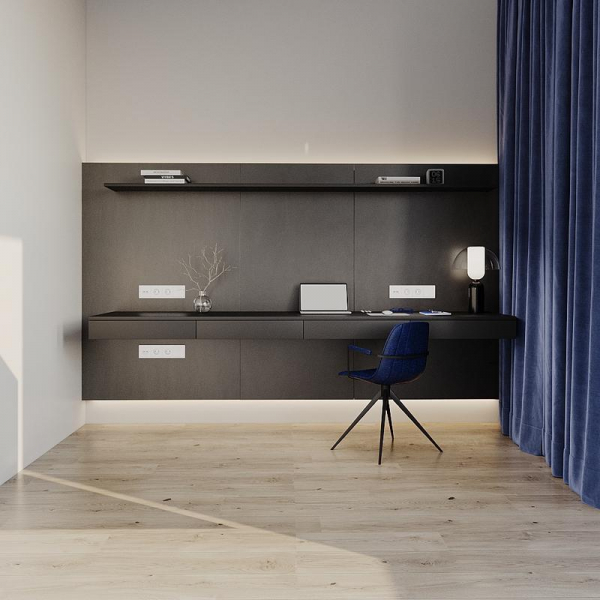 Розетка 1-м СП S70 16А с заземл. защ. шторки механизм бел. матов. Voltum VLS040202 ТехноИмпульс