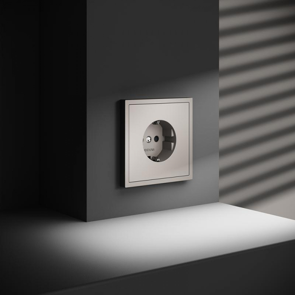 Розетка 1-м СП S70 16А с заземл. защ. шторки механизм кашемир Voltum VLS040203 ТехноИмпульс