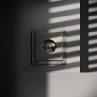 Розетка 1-м СП S70 16А с заземл. защ. шторки механизм шелк Voltum VLS040204 ТехноИмпульс