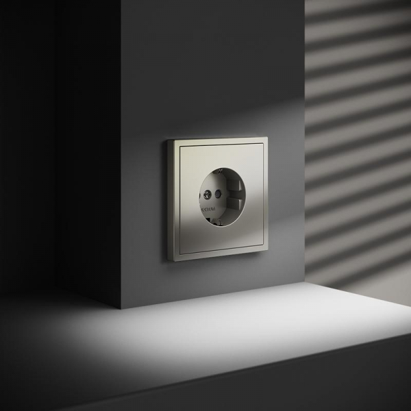 Розетка 1-м СП S70 16А с заземл. защ. шторки механизм шелк Voltum VLS040204 ТехноИмпульс