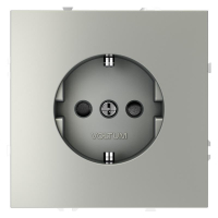 Розетка 1-м СП S70 16А с заземл. защ. шторки механизм сталь Voltum VLS040205 ТехноИмпульс