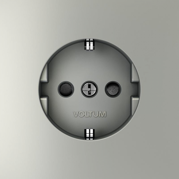 Розетка 1-м СП S70 16А с заземл. защ. шторки механизм сталь Voltum VLS040205 ТехноИмпульс