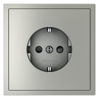 Розетка 1-м СП S70 16А с заземл. защ. шторки механизм сталь Voltum VLS040205 ТехноИмпульс