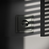 Розетка 1-м СП S70 16А с заземл. защ. шторки механизм титан Voltum VLS040206 ТехноИмпульс