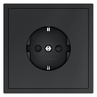 Розетка 1-м СП S70 16А с заземл. защ. шторки механизм графит Voltum VLS040207 ТехноИмпульс