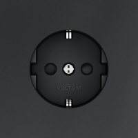 Розетка 1-м СП S70 16А с заземл. защ. шторки механизм графит Voltum VLS040207 ТехноИмпульс