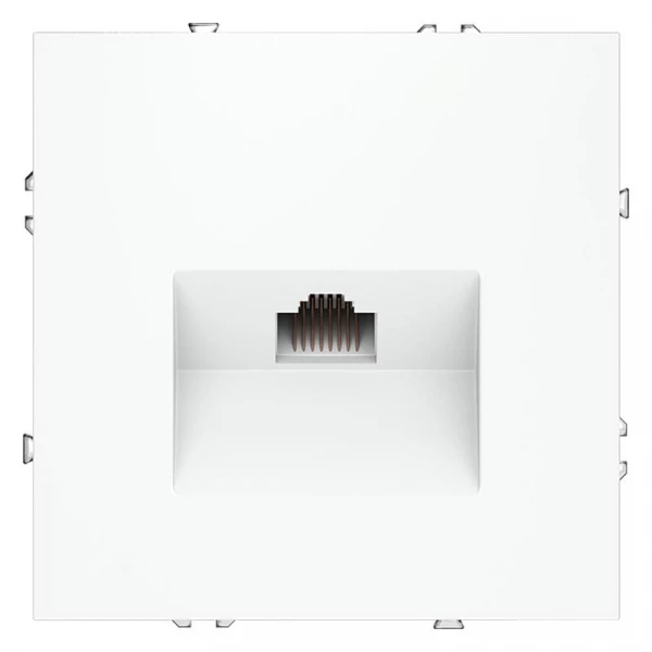 Розетка компьютерная 1-м СП S70 RJ45 кат.6 механизм бел. матов. Voltum VLS060102 ТехноИмпульс