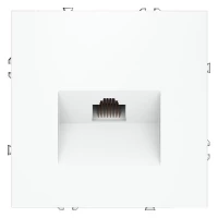 Розетка компьютерная 1-м СП S70 RJ45 кат.6 механизм бел. матов. Voltum VLS060102 ТехноИмпульс