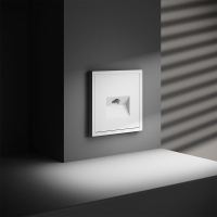 Розетка компьютерная 1-м СП S70 RJ45 кат.6 механизм бел. матов. Voltum VLS060102 ТехноИмпульс