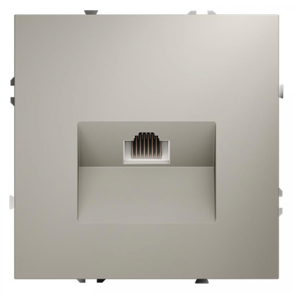 Розетка компьютерная 1-м СП S70 RJ45 кат.6 механизм кашемир Voltum VLS060103 ТехноИмпульс