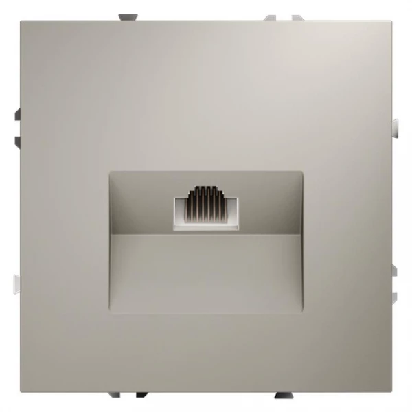 Розетка компьютерная 1-м СП S70 RJ45 кат.6 механизм кашемир Voltum VLS060103 ТехноИмпульс