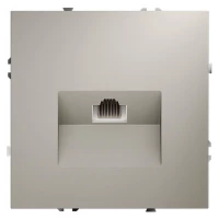 Розетка компьютерная 1-м СП S70 RJ45 кат.6 механизм кашемир Voltum VLS060103 ТехноИмпульс