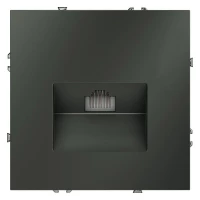 Розетка компьютерная 1-м СП S70 RJ45 кат.6 механизм титан Voltum VLS060106 ТехноИмпульс