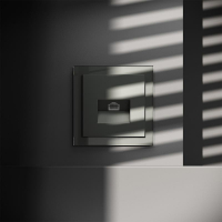 Розетка компьютерная 1-м СП S70 RJ45 кат.6 механизм титан Voltum VLS060106 ТехноИмпульс