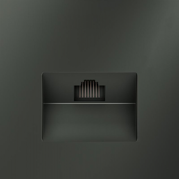 Розетка компьютерная 1-м СП S70 RJ45 кат.6 механизм титан Voltum VLS060106 ТехноИмпульс