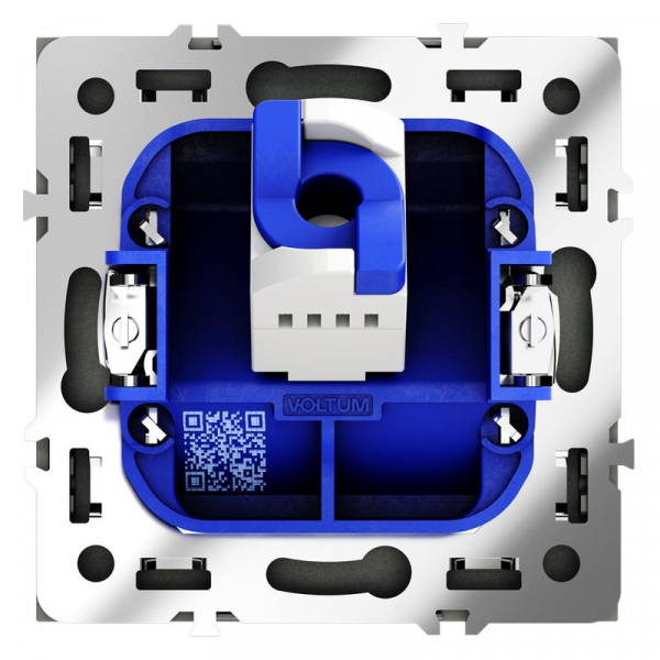 Розетка компьютерная 1-м СП S70 RJ45 кат.6 механизм титан Voltum VLS060106 ТехноИмпульс