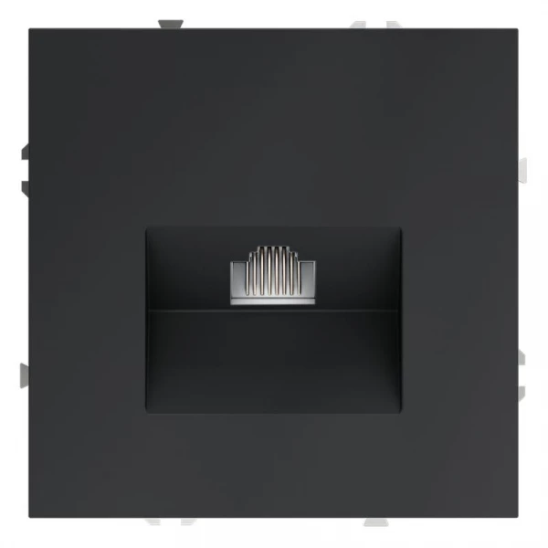 Розетка компьютерная 1-м СП S70 RJ45 кат.6 механизм графит Voltum VLS060107 ТехноИмпульс