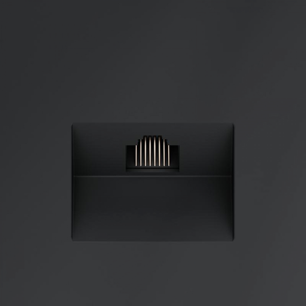 Розетка компьютерная 1-м СП S70 RJ45 кат.6 механизм графит Voltum VLS060107 ТехноИмпульс