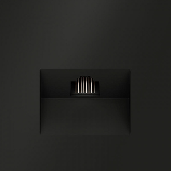 Розетка компьютерная 1-м СП S70 RJ45 кат.6 механизм черн. матов. Voltum VLS060108 ТехноИмпульс