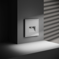 Розетка компьютерная 2-м СП S70 RJ45 + RJ45 кат.6 механизм бел. матов. Voltum VLS060202 ТехноИмпульс