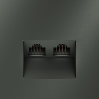 Розетка компьютерная 2-м СП S70 RJ45 + RJ45 кат.6 механизм титан Voltum VLS060206 ТехноИмпульс