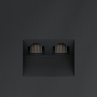 Розетка компьютерная 2-м СП S70 RJ45 + RJ45 кат.6 механизм графит Voltum VLS060207 ТехноИмпульс