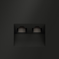 Розетка компьютерная 2-м СП S70 RJ45 + RJ45 кат.6 механизм черн. матов. Voltum VLS060208 ТехноИмпульс