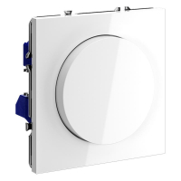 Светорегулятор поворотно-нажимной СП S70 600Вт механизм бел. глянцевый Voltum VLS070301 ТехноИмпульс