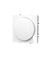 Светорегулятор поворотно-нажимной СП S70 600Вт механизм бел. глянцевый Voltum VLS070301 ТехноИмпульс