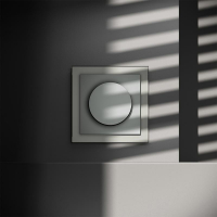 Светорегулятор поворотно-нажимной СП S70 600Вт механизм сталь Voltum VLS070305 ТехноИмпульс