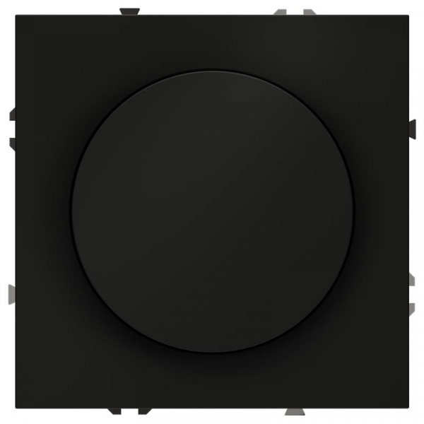 Светорегулятор поворотно-нажимной СП S70 600Вт механизм черн. матов. Voltum VLS070308 ТехноИмпульс