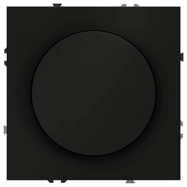 Светорегулятор поворотно-нажимной СП S70 600Вт механизм черн. матов. Voltum VLS070308 ТехноИмпульс