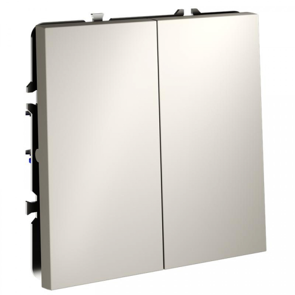 Переключатель перекрестный 2-кл. СП S70 10А механизм кашемир Voltum VLS020503 ТехноИмпульс