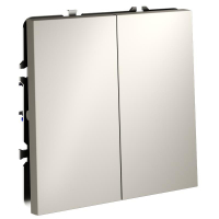 Переключатель перекрестный 2-кл. СП S70 10А механизм кашемир Voltum VLS020503 ТехноИмпульс