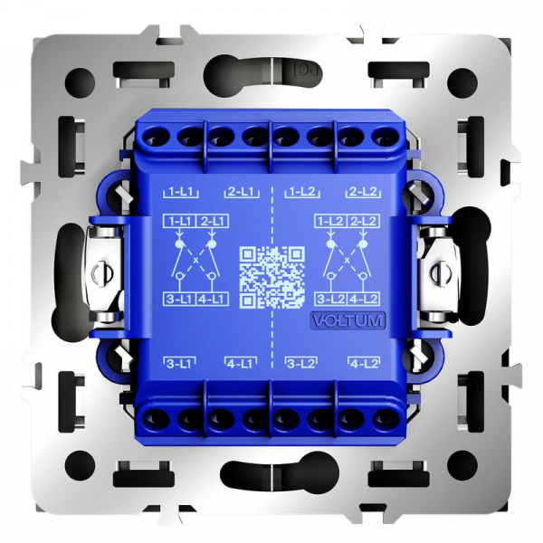 Переключатель перекрестный 2-кл. СП S70 10А механизм кашемир Voltum VLS020503 ТехноИмпульс