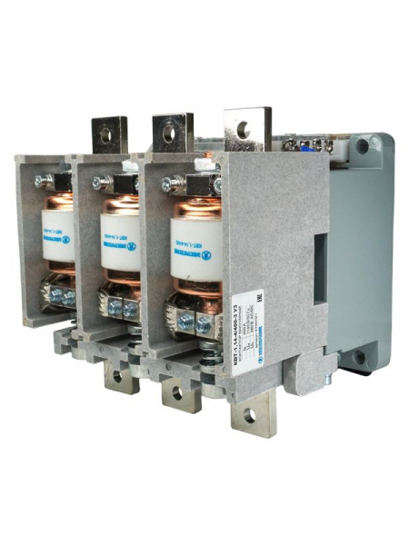 Контактор вакуумный КВТ-1.14-4/400-3 У3 3п 400А кат. 380В 4НО+3НЗ IP00 без реле Электротехник ET557371 ТехноИмпульс