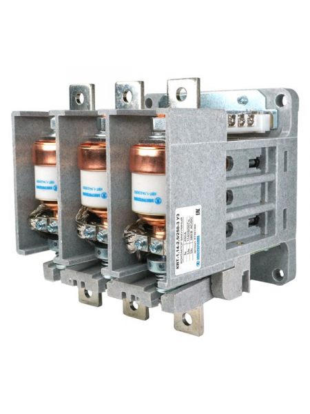 Контактор вакуумный КВТ-1.14-2.5/250-3 У3 3п 250А кат. 380В 4НО+3НЗ IP00 без реле Электротехник ET557369 ТехноИмпульс