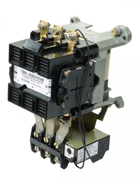 Пускатель ПМА 4200 УХЛ4 В 63А кат. 380В AC 2НО+2НЗ IP00 с реле РТТ-221П 53.5-63.0А Электротехник ET001541 ТехноИмпульс